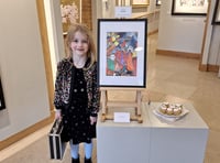 Young artist Rosie, 6, wins gallery half-term contest