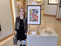 Young artist Rosie, 6, wins gallery half-term contest