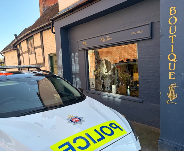 Town centre shops targeted in overnight vandalism spree