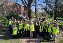 Strong community spirit on show at Farnham town centre spring clean