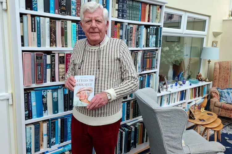 Roy Ward of Petersfield with his book Letters to Margaret.