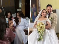 Bride saved by nurse bridesmaids after food poisoning on wedding day
