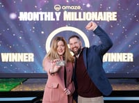 WATCH: Hampshire woman swigs champagne in car park after £1m win