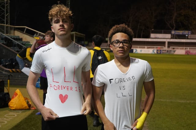 Stabbing victim Luis Guembes honoured at testimonial match