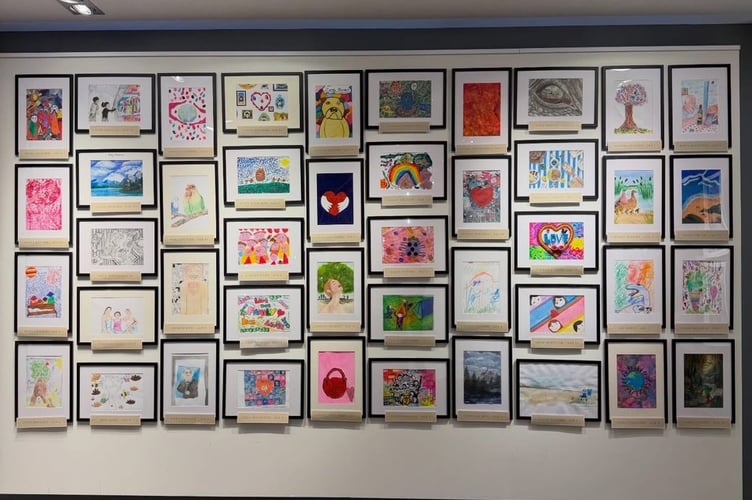 A selection of entries from children across the UK submitted to Clarendon Fine Art’s “Subtle Art of Family” competition. (Credit: Clarendon Fine Art)