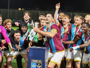 WATCH: Farnham Town boss Paul Johnson praises side after cup final win