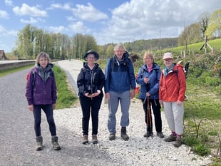 Ramblers reach new heights on blustery Singleton hike