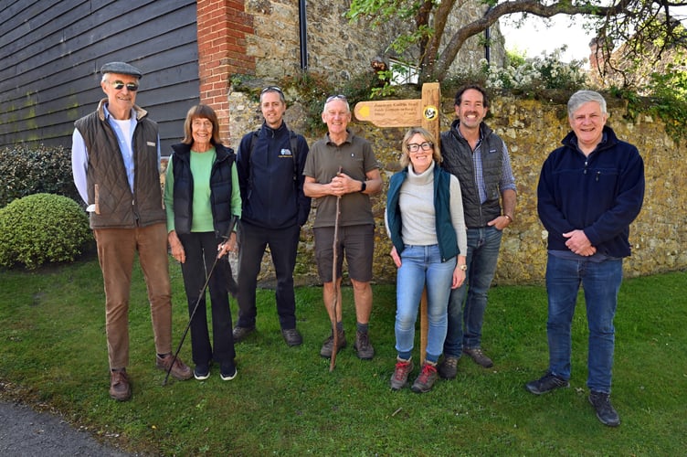 he historic West Burton to Bury Coffin Trail has been restored for modern walkers in West Sussex. Credit: South Downs National Park Authority