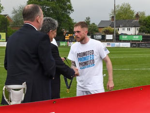 WATCH: Farnham Town midfielder Bobby-Joe Taylor celebrates promotion