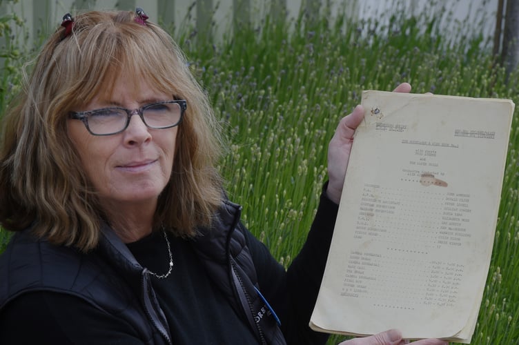 Ewbank’s consultant specialist Denise Kelly with the rediscovered Morecambe & Wise script.