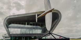 Spitfire-inspired sculpture installed at Farnborough Airport