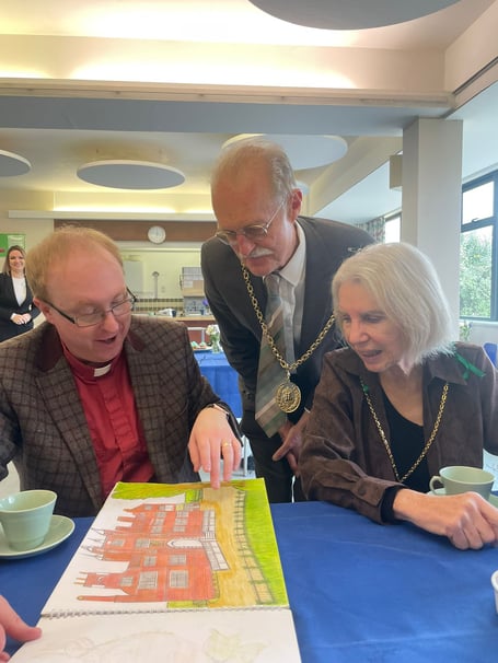 Attendees at the Tea & Talk café in Haslemere, part of CHD Living’s dementia-friendly community initiative. Credit: CHD Living