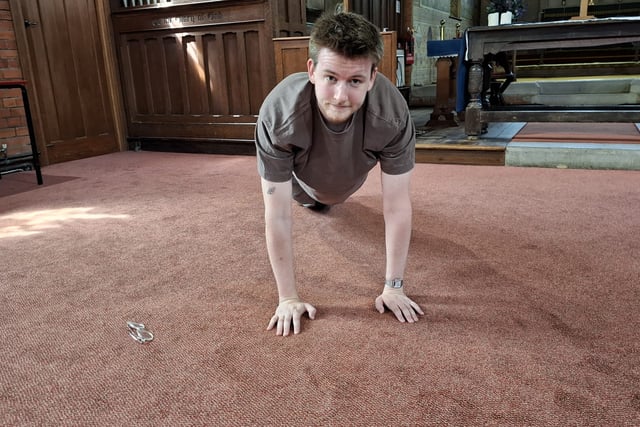 Farnham worker's 3,000 push-up charity challenge