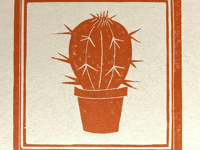 Carve lino to create art in printmaking workshop