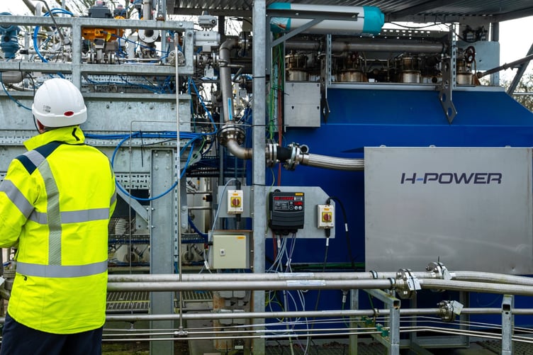 H-Power’s Dunsfold Park facility, where hydrogen is being produced from cracked ammonia in a UK-first commercial sale