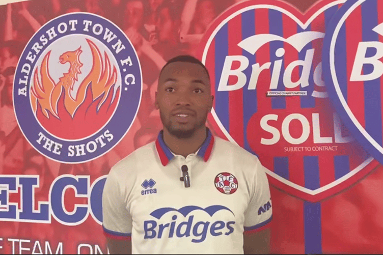 Marcus Dinanga, Aldershot Town FC, June 22nd 2026.