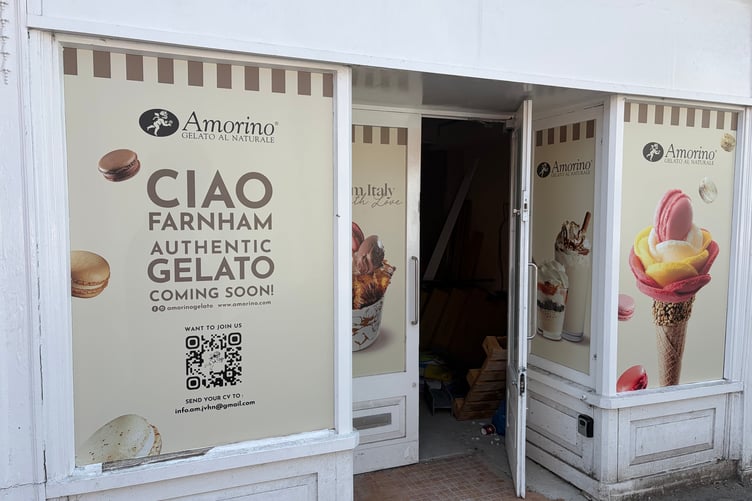 Amorino Gelato coming soon to Farnham