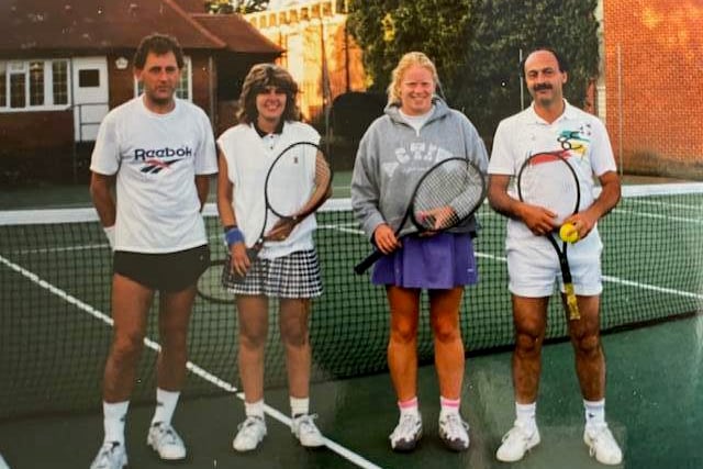 Brightwell Tennis Club players from the 1990s.