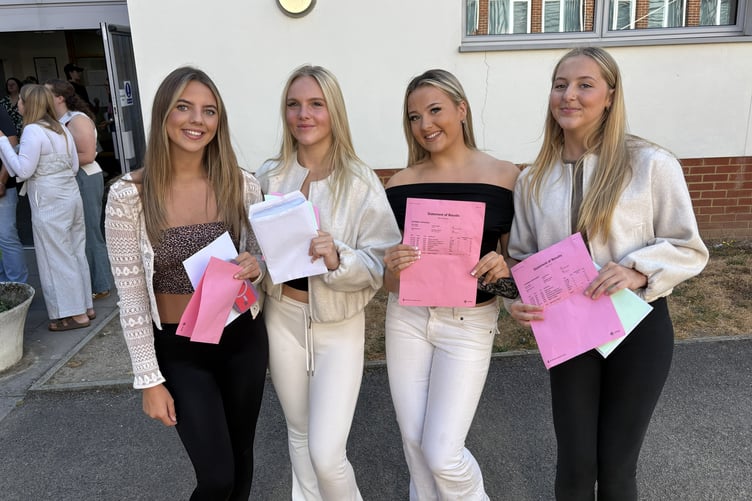 Class of 2026 at All Hallows collecting their results