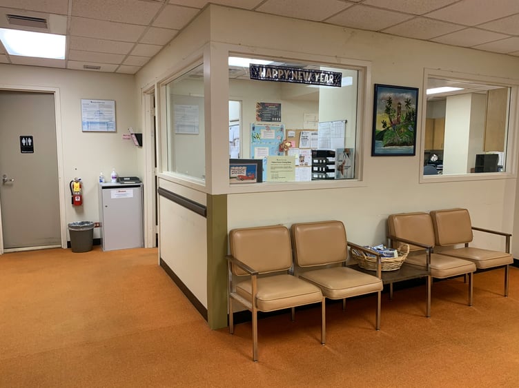 A stock image of a waiting room.