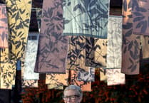 Colourful artwork installation brightens Farnham's Lion and Lamb Yard
