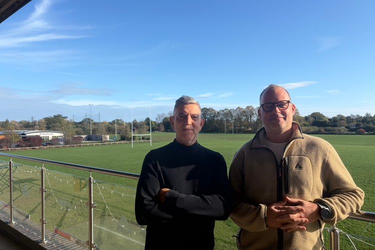From Left to Righ Tony Tinnirello and Rich Best at Farnham Rugby Club
