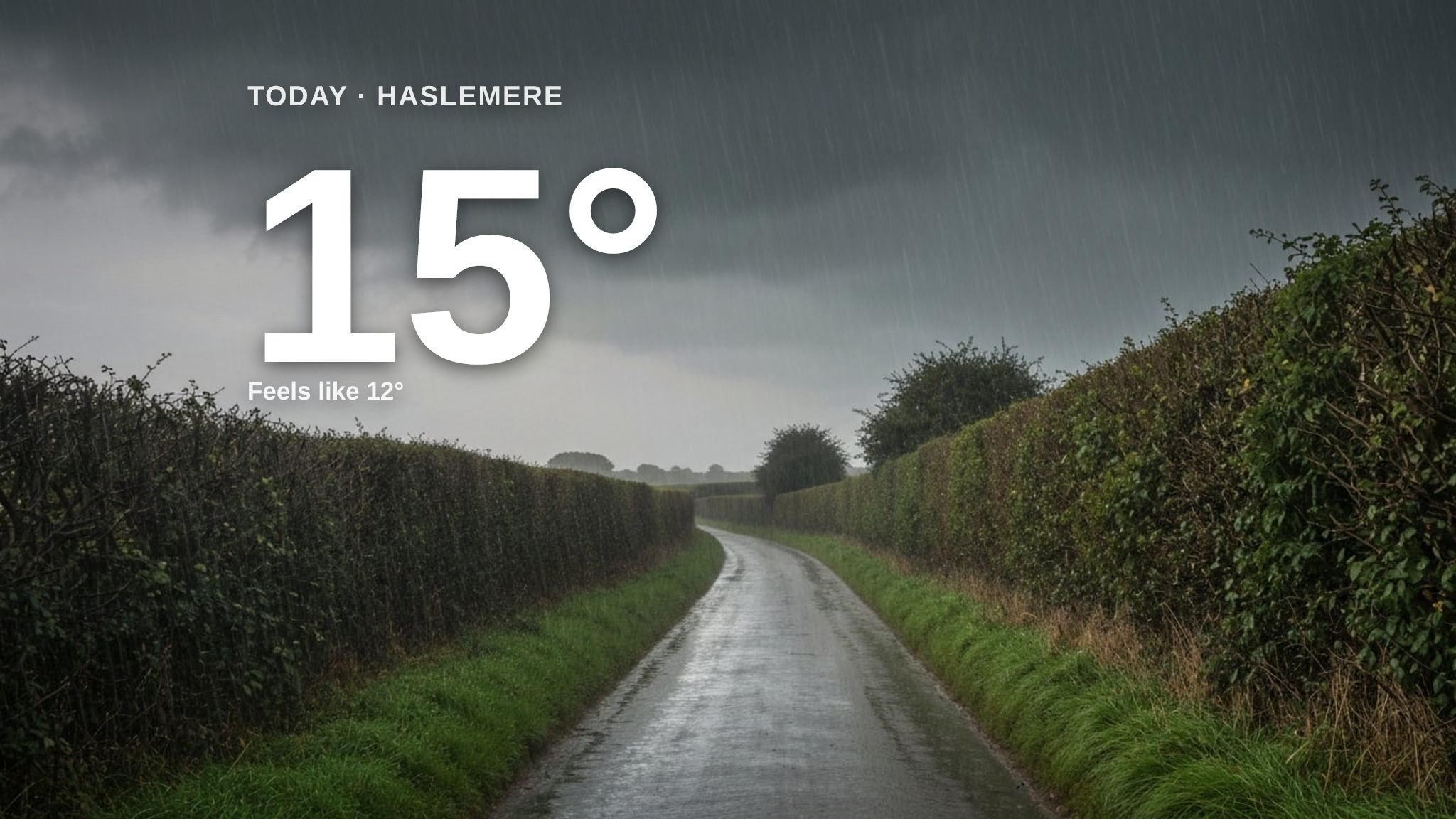Heavy rain on the way for Haslemere - here's your Saturday forecast