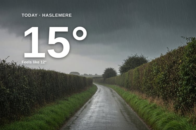 Haslemere weather: heavy rain Saturday with rain expected and a high of 15°C