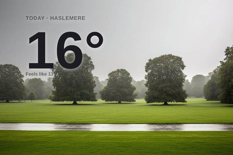 Haslemere weather: cloudy Monday with rain expected and a high of 16°C