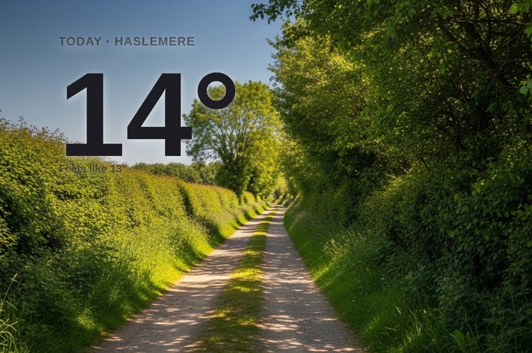 Haslemere weather: sunny Friday with little chance of rain and a high of around 14°C
