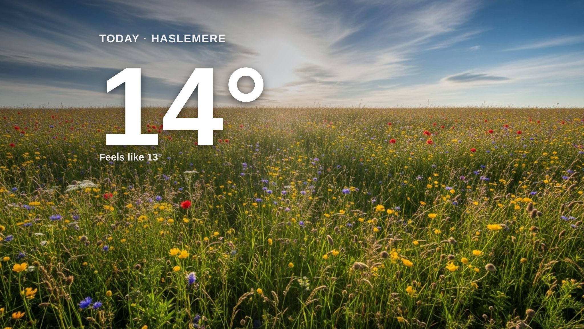 Clouds and sun for Haslemere today - here's your Wednesday forecast