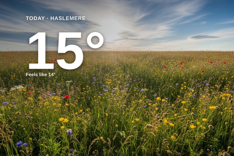 Haslemere weather: partly cloudy Thursday with little chance of rain and a high of 15°C