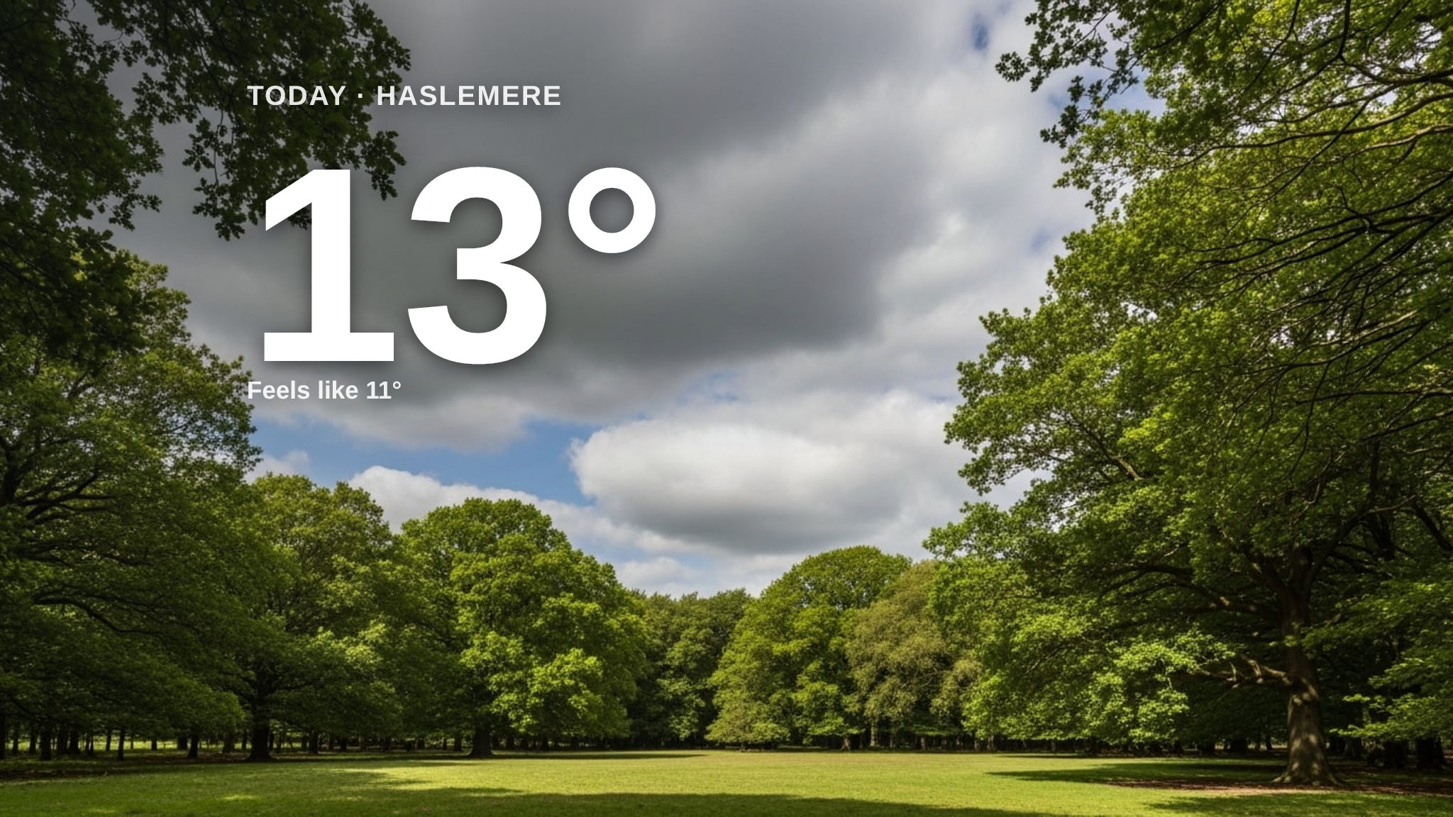 Cloudy Monday for Haslemere - here's your forecast